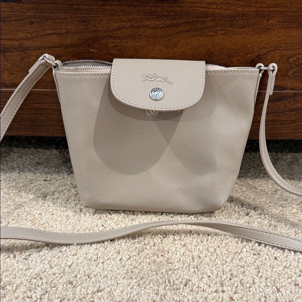 Longchamp Light Taupe Crossbody Bag